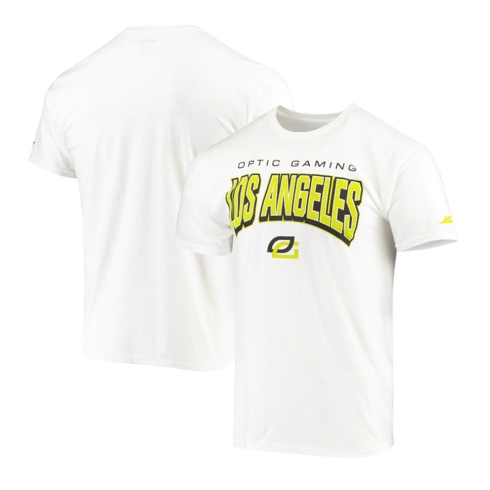 OpTic Gaming Los Angeles Arch Standard T-Shirt White COD Men's NWT